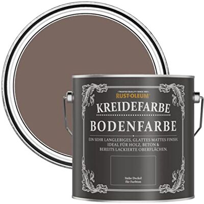 Rust-Oleum braun strapazierfähige, kratzfeste Bodenfarbe für Holz und Beton Flussufer 2,5 Litres Rust-Oleum braun strapazierfähige, kratzfeste Bodenfarbe für Holz und Beton Flussufer 2,5 Litres