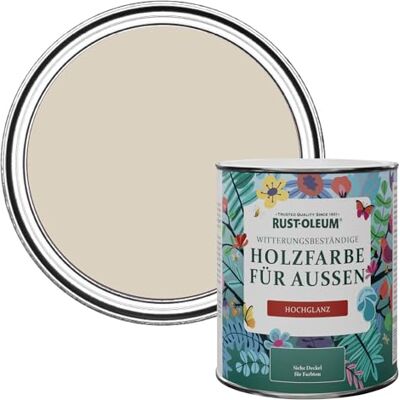 Rust-Oleum Gartenfarbe, schimmelresistent, hochglanz, 750 ml, Jute Rust-Oleum Gartenfarbe, schimmelresistent, hochglanz, 750 ml, Jute