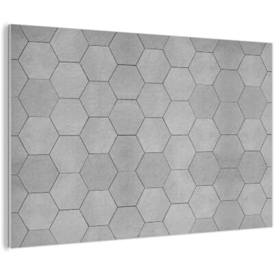 MuchoWow © Akustikbilder 150x100 cm Wall Art Decoration Bilder für die Wand Akustikfilz Deko Schallpaneel Wohnzimmer Akustik Schalldämmung Bild Fliesen Grau Strukturen Muster MuchoWow © Akustikbilder 150x100 cm Wall Art Decoration Bilder für die Wand Akustikfilz Deko Schallpaneel Wohnzimmer Akustik Schalldämmung Bild Fliesen Grau Strukturen Muster