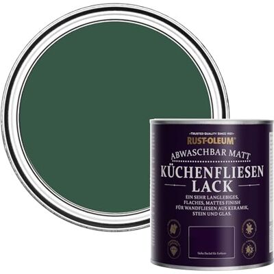 Rust-Oleum abwaschbare Küchenfliesenlack in dunkelgrün mit Matt Finish Kiefernwald 750ML Rust-Oleum abwaschbare Küchenfliesenlack in dunkelgrün mit Matt Finish Kiefernwald 750ML