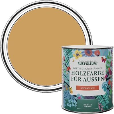 Rust-Oleum Holzfarbe Für Aussen, Wetterschutz, Seidenglanz, 750 ml, Dijon Rust-Oleum Holzfarbe Für Aussen, Wetterschutz, Seidenglanz, 750 ml, Dijon