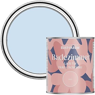 Rust-Oleum feuchtigkeitsresistente hellblau Badezimmerholz- und Schrankfarbe in Matt Finish Taubenblau 750ML Rust-Oleum feuchtigkeitsresistente hellblau Badezimmerholz- und Schrankfarbe in Matt Finish Taubenblau 750ML