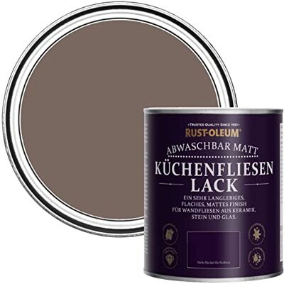 Rust-Oleum abwaschbare Küchenfliesenlack in braun mit Matt Finish Flussufer 750ML Rust-Oleum abwaschbare Küchenfliesenlack in braun mit Matt Finish Flussufer 750ML