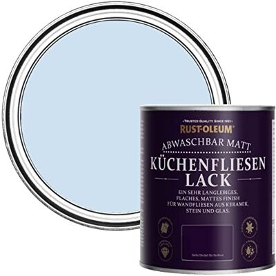 Rust-Oleum abwaschbare Küchenfliesenlack in hellblau mit Matt Finish Taubenblau 750ML Rust-Oleum abwaschbare Küchenfliesenlack in hellblau mit Matt Finish Taubenblau 750ML