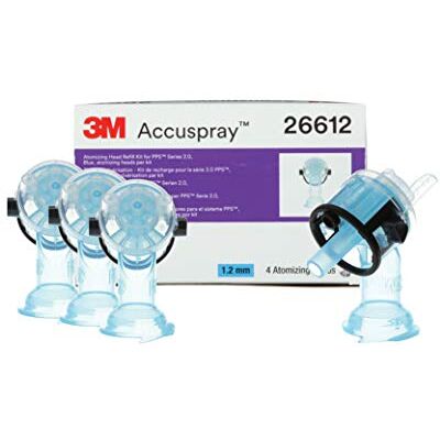 3M Accuspray Lackierpistole Düse Nachfüller für PPS 2.0, 26612, 1,2 mm, blau, Verwendung mit PPS 2.0 Sprühpistolensystem für gleichneue Lackspray-Performance, 4 Stück 3M Accuspray Lackierpistole Düse Nachfüller für PPS 2.0, 26612, 1,2 mm, blau, Verwendung mit PPS 2.0 Sprühpistolensystem für gleichneue Lackspray-Performance, 4 Stück
