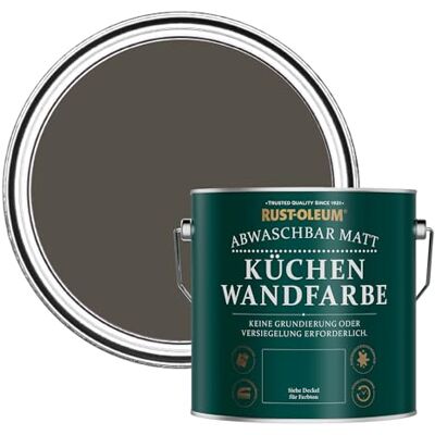 Rust-Oleum abwaschbare matte, geruchsarme braun Küchenwandfarbe Erdbraun 2,5 Litres Rust-Oleum abwaschbare matte, geruchsarme braun Küchenwandfarbe Erdbraun 2,5 Litres