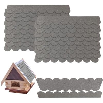 yqdnboi 53 STK Dachschindeln für Vogelhaus,Mini Dachschindeln,Wasserdicht Dachschindeln,Dachschindeln selbstklebend,Selbstklebende Dachpappe Schindeln,für Nistkästen,Kaninchenställe,Insektenhotels yqdnboi 53 STK Dachschindeln für Vogelhaus,Mini Dachschindeln,Wasserdicht Dachschindeln,Dachschindeln selbstklebend,Selbstklebende Dachpappe Schindeln,für Nistkästen,Kaninchenställe,Insektenhotels