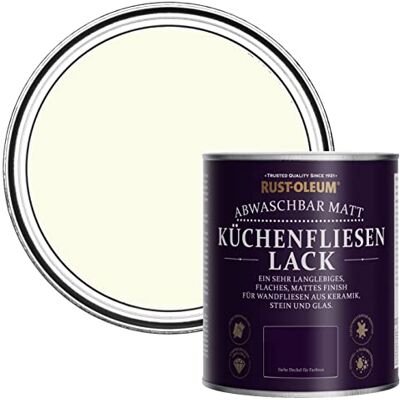Rust-Oleum abwaschbare Küchenfliesenlack in beige mit Matt Finish Butterkeks 750ML Rust-Oleum abwaschbare Küchenfliesenlack in beige mit Matt Finish Butterkeks 750ML