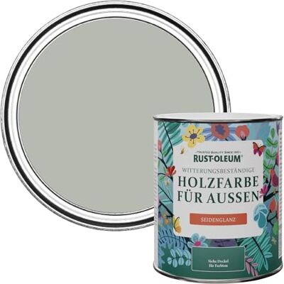 Rust-Oleum Holzfarbe Für Aussen, Wetterschutz, Seidenglanz, 750 ml, Grauer Baum Rust-Oleum Holzfarbe Für Aussen, Wetterschutz, Seidenglanz, 750 ml, Grauer Baum