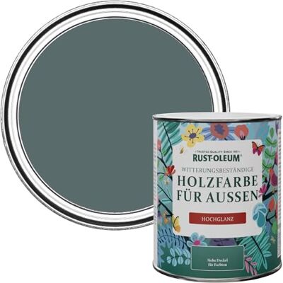 Rust-Oleum Gartenfarbe, schimmelresistent, hochglanz, 750 ml, Tiefsee Rust-Oleum Gartenfarbe, schimmelresistent, hochglanz, 750 ml, Tiefsee