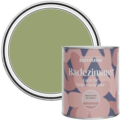 Rust-Oleum Green Mositure Resistant Bathroom Wood and Cabinet Paint in Satin Finish Familiar Ground 750ml Rust-Oleum Green Mositure Resistant Bathroom Wood and Cabinet Paint in Satin Finish Familiar Ground 750ml