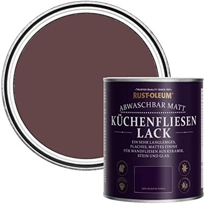 Rust-Oleum abwaschbare Küchenfliesenlack in lila mit Matt Finish Mulberrystraße 750ML Rust-Oleum abwaschbare Küchenfliesenlack in lila mit Matt Finish Mulberrystraße 750ML