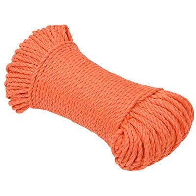 vidaXL Gedrehte Seil Orange 6mm 50m - Seil vidaXL Gedrehte Seil Orange 6mm 50m - Seil