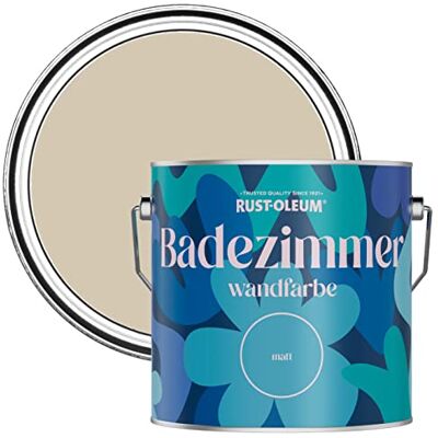 Rust-Oleum beige feuchtigkeitsresistente Badezimmerwandfarbe Matt Finish Karamell 2,5 litres Rust-Oleum beige feuchtigkeitsresistente Badezimmerwandfarbe Matt Finish Karamell 2,5 litres
