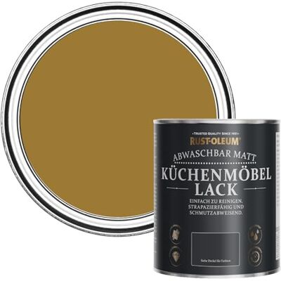 Rust-Oleum abwaschbare Küchenschrankfarbe in braun mit Matt Finish Senfbraun 750ML Rust-Oleum abwaschbare Küchenschrankfarbe in braun mit Matt Finish Senfbraun 750ML