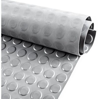 ANRO Gummimatte Meterware Noppenmatte 3mm Gummiläufer Noppen Bodenmatte als Werkstattboden, Werkbank Auflage, Antirutschmatte für Anhänger, Keller, Garage TPE geruchsarm 260 x 140 cm Grau ANRO Gummimatte Meterware Noppenmatte 3mm Gummiläufer Noppen Bodenmatte als Werkstattboden, Werkbank Auflage, Antirutschmatte für Anhänger, Keller, Garage TPE geruchsarm 260 x 140 cm Grau