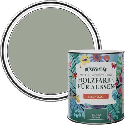 Rust-Oleum Holzfarbe Für Aussen, Wetterschutz, Seidenglanz, 750 ml, Teeblatt Rust-Oleum Holzfarbe Für Aussen, Wetterschutz, Seidenglanz, 750 ml, Teeblatt