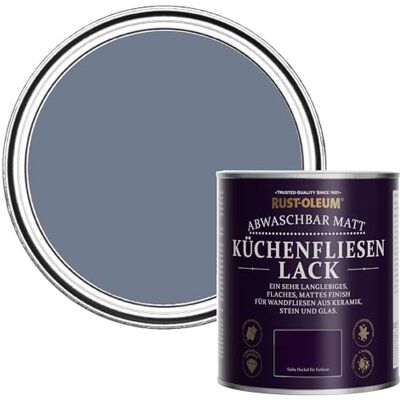Rust-Oleum abwaschbare Küchenfliesenlack in blau mit Matt Finish Hush 750ML Rust-Oleum abwaschbare Küchenfliesenlack in blau mit Matt Finish Hush 750ML