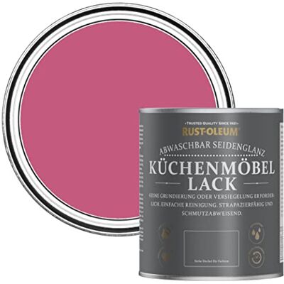 Rust-Oleum abwaschbare Küchenschrankfarbe in rosa mit Seidenglanz Finish Himbeere 750ML Rust-Oleum abwaschbare Küchenschrankfarbe in rosa mit Seidenglanz Finish Himbeere 750ML