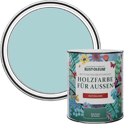 Rust-Oleum Gartenfarbe, schimmelresistent, hochglanz, 750 ml, Inselblau Rust-Oleum Gartenfarbe, schimmelresistent, hochglanz, 750 ml, Inselblau
