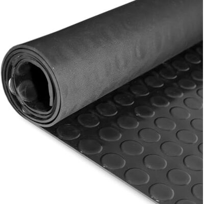 ANRO Gummimatte Schutzmatte Noppenmatte Bodenmatte mit Noppen Gummiläufer 120cm Breit 3mm stark Schwarz 130 x 120cm ANRO Gummimatte Schutzmatte Noppenmatte Bodenmatte mit Noppen Gummiläufer 120cm Breit 3mm stark Schwarz 130 x 120cm