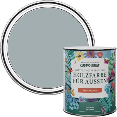 Rust-Oleum Holzfarbe Für Aussen, Wetterschutz, Seidenglanz, 750 ml, Marinegrau Rust-Oleum Holzfarbe Für Aussen, Wetterschutz, Seidenglanz, 750 ml, Marinegrau