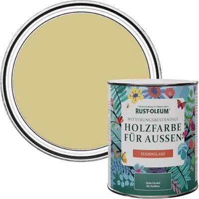 Rust-Oleum Holzfarbe Für Aussen, Wetterschutz, Seidenglanz, 750 ml, Wasabi Rust-Oleum Holzfarbe Für Aussen, Wetterschutz, Seidenglanz, 750 ml, Wasabi