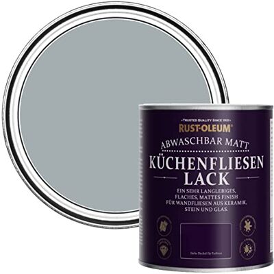 Rust-Oleum abwaschbare Küchenfliesenlack in grau mit Matt Finish Mineralgrau 750ML Rust-Oleum abwaschbare Küchenfliesenlack in grau mit Matt Finish Mineralgrau 750ML