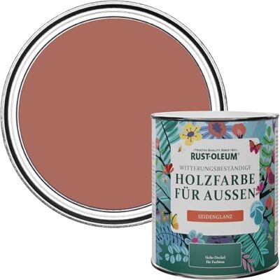 Rust-Oleum Holzfarbe Für Aussen, Wetterschutz, Seidenglanz, 750 ml, Lachsrosa Rust-Oleum Holzfarbe Für Aussen, Wetterschutz, Seidenglanz, 750 ml, Lachsrosa