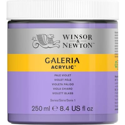 Winsor & Newton Galeria Acrylfarbe 250ml – Violett Hell 2037444 – Hochpigmentiert, brillante Farbkraft, starke Deckkraft, schnell trocknend & vielseitig einsetzbar Winsor & Newton Galeria Acrylfarbe 250ml – Violett Hell 2037444 – Hochpigmentiert, brillante Farbkraft, starke Deckkraft, schnell trocknend & vielseitig einsetzbar