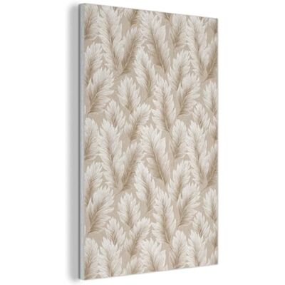 MuchoWow © Akustikbilder Wall Art Decoration Bilder für die Wand Akustikfilz 60x90 cm Deko Schallpaneel Wohnzimmer Akustik Schalldämmung Bild Botanisch Muster Beige MuchoWow © Akustikbilder Wall Art Decoration Bilder für die Wand Akustikfilz 60x90 cm Deko Schallpaneel Wohnzimmer Akustik Schalldämmung Bild Botanisch Muster Beige