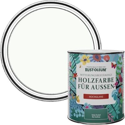 Rust-Oleum Gartenfarbe, weiß, schimmelresistent, hochglanz, 750 ml, Kreideweiß Rust-Oleum Gartenfarbe, weiß, schimmelresistent, hochglanz, 750 ml, Kreideweiß