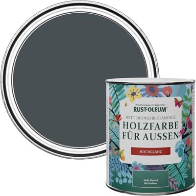Rust-Oleum Holzfarbe Für Aussen, Wetterschutz, hochglanz, 750 ml, Anthrazit (Ral 7016) Rust-Oleum Holzfarbe Für Aussen, Wetterschutz, hochglanz, 750 ml, Anthrazit (Ral 7016)