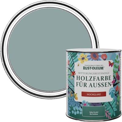 Rust-Oleum Gartenfarbe, schimmelresistent, hochglanz, 750 ml, Greshamblau Rust-Oleum Gartenfarbe, schimmelresistent, hochglanz, 750 ml, Greshamblau
