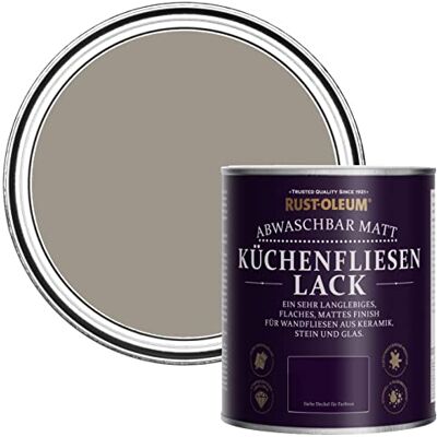 Rust-Oleum abwaschbare Küchenfliesenlack in braun mit Matt Finish Trüffel 750ML Rust-Oleum abwaschbare Küchenfliesenlack in braun mit Matt Finish Trüffel 750ML