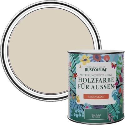 Rust-Oleum Holzfarbe Für Aussen, Wetterschutz, Seidenglanz, 750 ml, Jute Rust-Oleum Holzfarbe Für Aussen, Wetterschutz, Seidenglanz, 750 ml, Jute