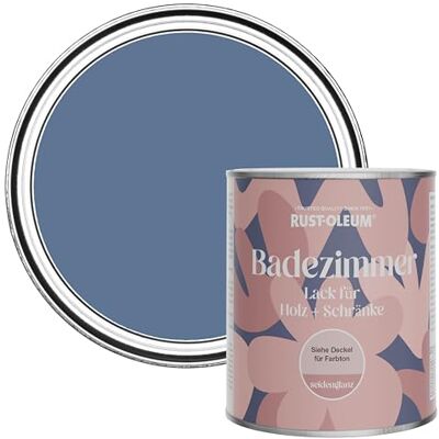 Rust-Oleum Blue Moisture Resistant Bathroom Wood and Cabinet Paint in Satin Finish Blue River 750ml Rust-Oleum Blue Moisture Resistant Bathroom Wood and Cabinet Paint in Satin Finish Blue River 750ml