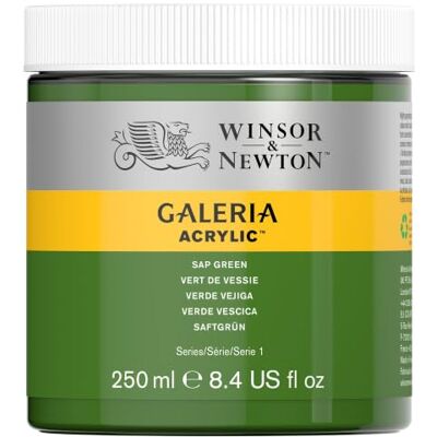 Winsor & Newton Galeria Acrylfarbe 250ml – Saftgrün 2037599 – Hochpigmentiert, brillante Farbkraft, starke Deckkraft, schnell trocknend & vielseitig einsetzbar Winsor & Newton Galeria Acrylfarbe 250ml – Saftgrün 2037599 – Hochpigmentiert, brillante Farbkraft, starke Deckkraft, schnell trocknend & vielseitig einsetzbar