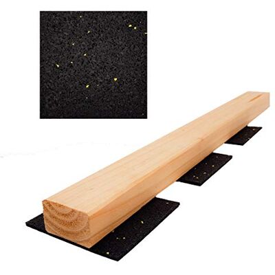 My Plast 150 Stück Terrassenpads 3 mm 90 x 90 mm, Terrassenpads, Gummigranulat, Terrassenbau (4er Pack (600 Stück), Schwarz My Plast 150 Stück Terrassenpads 3 mm 90 x 90 mm, Terrassenpads, Gummigranulat, Terrassenbau (4er Pack (600 Stück), Schwarz