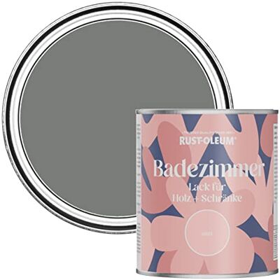 Rust-Oleum feuchtigkeitsresistente grau Badezimmerholz- und Schrankfarbe in Matt Finish Fackelgrau 750ML Rust-Oleum feuchtigkeitsresistente grau Badezimmerholz- und Schrankfarbe in Matt Finish Fackelgrau 750ML