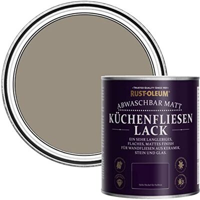Rust-Oleum abwaschbare Küchenfliesenlack in braun mit Matt Finish Kakao 750ML Rust-Oleum abwaschbare Küchenfliesenlack in braun mit Matt Finish Kakao 750ML