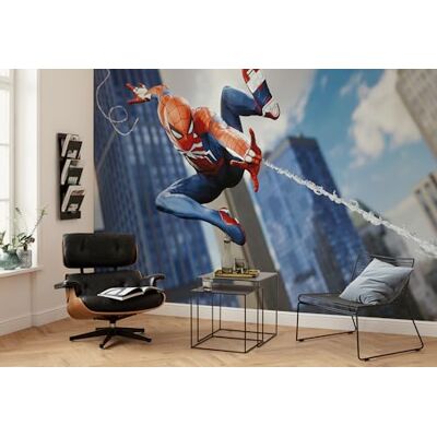 Komar Marvel Spider-Man Attack Tapete - Kinder, Blau Komar Marvel Spider-Man Attack Tapete - Kinder, Blau