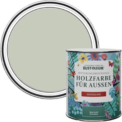 Rust-Oleum Gartenfarbe, schimmelresistent, hochglanz, 750 ml, Aloe Rust-Oleum Gartenfarbe, schimmelresistent, hochglanz, 750 ml, Aloe