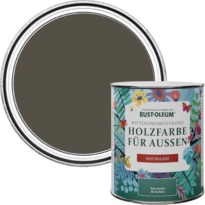 Rust-Oleum Holzfarbe Für Aussen, Wetterschutz, hochglanz, 750 ml, Erdbraun Rust-Oleum Holzfarbe Für Aussen, Wetterschutz, hochglanz, 750 ml, Erdbraun