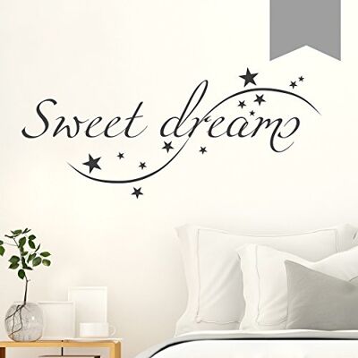 WANDKINGS Wandtattoo Sweet Dreams 50 x 22 cm Mittelgrau erhältlich in 33 Farben WANDKINGS Wandtattoo Sweet Dreams 50 x 22 cm Mittelgrau erhältlich in 33 Farben