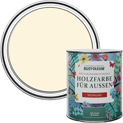 Rust-Oleum Gartenfarbe, schimmelresistent, hochglanz, 750 ml, Gebrochenes Weiß Rust-Oleum Gartenfarbe, schimmelresistent, hochglanz, 750 ml, Gebrochenes Weiß