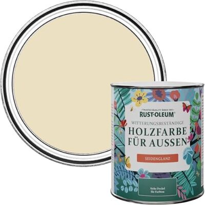 Rust-Oleum Holzfarbe Für Aussen, Wetterschutz, Seidenglanz, 750 ml, Federkleid Rust-Oleum Holzfarbe Für Aussen, Wetterschutz, Seidenglanz, 750 ml, Federkleid