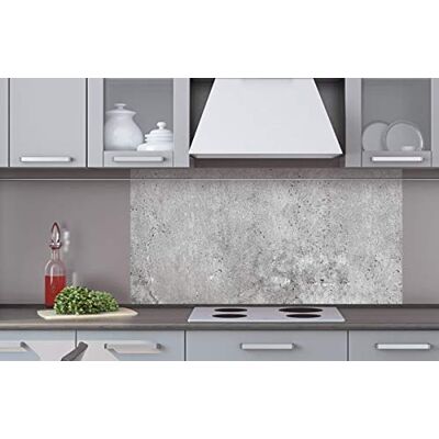 Dimex Küchenrückwand Verbundplatte Beton II 80 x 40 cm Spritzschutz Küche für Herd & Spüle Premium Qualität Acrylglas, Stärke 5 mm Made in EU Dimex Küchenrückwand Verbundplatte Beton II 80 x 40 cm Spritzschutz Küche für Herd & Spüle Premium Qualität Acrylglas, Stärke 5 mm Made in EU