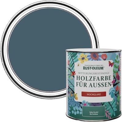 Rust-Oleum Gartenfarbe, schimmelresistent, hochglanz, 750 ml, Blaupause Rust-Oleum Gartenfarbe, schimmelresistent, hochglanz, 750 ml, Blaupause