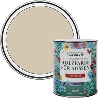 Rust-Oleum Gartenfarbe, schimmelresistent, hochglanz, 750 ml, Butterkeks Rust-Oleum Gartenfarbe, schimmelresistent, hochglanz, 750 ml, Butterkeks